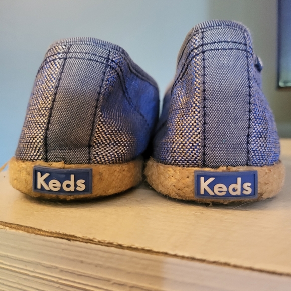 Keds Denim Tweed Slip-On Lower Woven Espadrille Trim in Wmns 8.5 - Picture 5 of 8